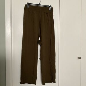 Dark Olive Relaxed Pants